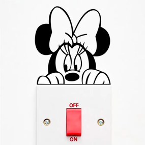 Matrica kapcsolóra "Minnie" 9x9cm