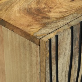 TV Szekrény - 105 x 33,5 x 46 cm, Tömör Mangófából