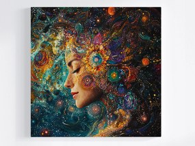 Poszter Portré Nő Mandala Csakra Energia Zen 40x40