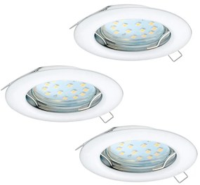 Eglo 94235 - SET 3x LED Beépíthető lámpa PENETO 3xGU10-LED/3W/230V