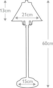 Elstead Lighting PROVENCE PV-SL-AB Asztali lámpa 1x7W/E14