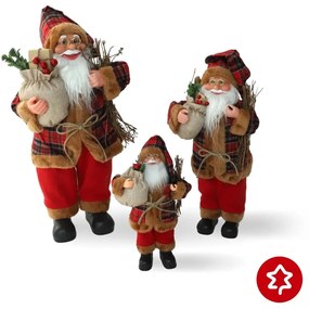 Mikulás Rusztikus Piros 45 cm