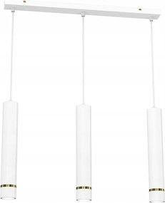 Függőlámpa Aurora Gold Fehér-arany Modern Mennyezeti Cső Led Nappali