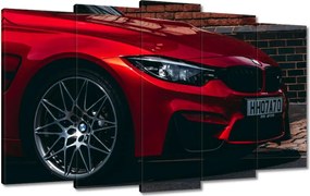 Vászonkép 100x60 Piros Bmw Autó