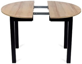 Étkezőgarnitúra 4 db. Sötétkék Bársony Ibis székkel. Bővíthető asztal HARRY 102-142 cm