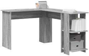 Szürke Sarokasztal Szürke Sonoma MDF Standard Szürke Sarokasztal