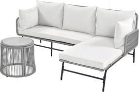 Kerti bútor szett, két fotel, két 2 személyes kanapé és két vas asztal