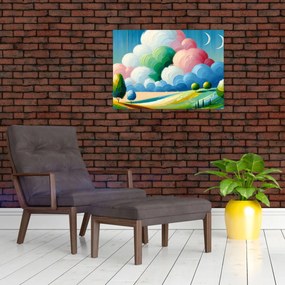 Kép - Tájkép felhővel (70x50 cm)