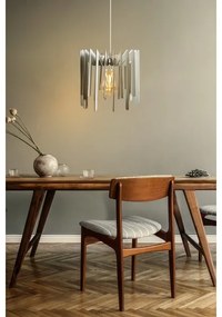 Csillár zsinóron 1xE27/60W/230V fehér átm. 23 cm