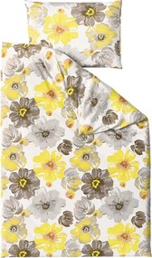 Mikroszálas ágyneműhuzat FEONELLE sárga-szürke Ágyneműhuzat mérete: 70 x 90 cm | 140 x 200 cm