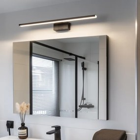 Aigostar - Fürdőszobai LED tükörvilágítás LED/12W/230V 4000K 60 cm IP44 fekete