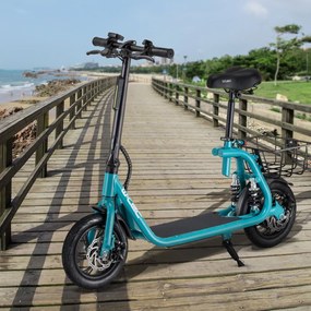 Elektromos Roller levehető üléssel, kosárral - Kék GBR-14 - HITEL NINCS!!!