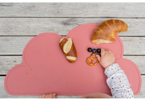 Cloud sötét rózsaszín szilikon tányéralátét, 49 x 27 cm - Kindsgut