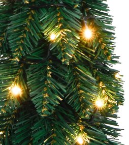 megvilágított műkarácsonyfa 30 LED-del 60 cm