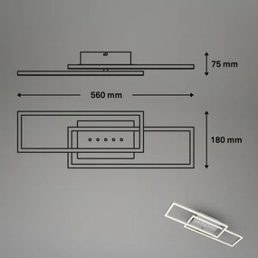 Brilo - LED fényerőszabályozható mennyezeti lámpatest LED/30W/230V 3000K matt króm