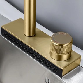 Konyhai csaptelep REA CONOR BRUSH GOLD