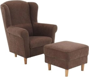 Fotel + puff, barna, ASTRID