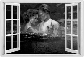 Poszter 90x60 Titanic Fekete-fehér