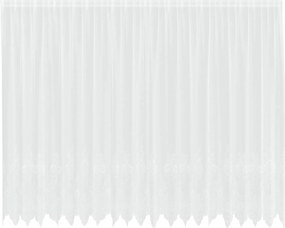 vidaXL Csipkés Függöny függönyökkel Fehér 200 x 500 cm Poliészter