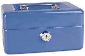 Pénzkazetta, 15,2x11,5x8 cm, DONAU, kék (D5231K)