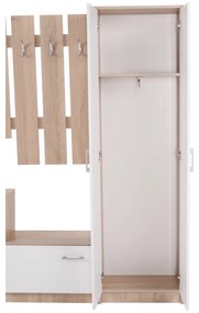 Akasztós szekrény, sonoma tölgy/fehér, ASTER