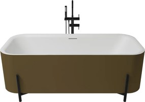 Aura szabadonálló kád_75x170_Oro Viejo Metallic/Blanco Mate