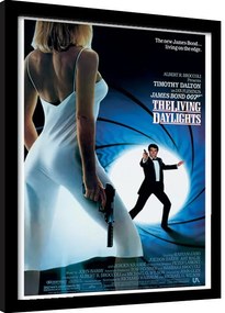 Keretezett poszter James Bond - The Living Daylights