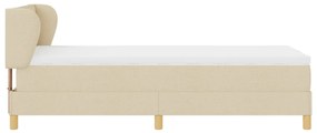 Boxspring Ágy Matraccal - Krém - 80x200 cm - Szövet