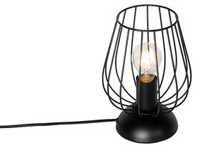 Modern asztali lámpa fekete - Palica