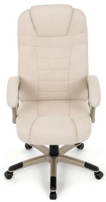 Bézs Szövet Irodai Főnöki Szék, Hinta Mechanikával. KA-C713 CRM2