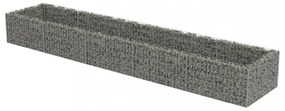 horganyzott acél gabion magaságyás 450 x 90 x 50 cm