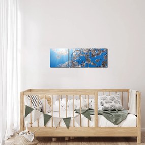 Kép - Cseresznyevirág (órával) (90x30 cm)