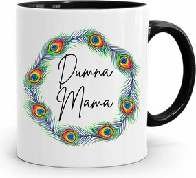 Fekete Bögre Ajándék Büszke Anyukáknak fényképes nyomattal