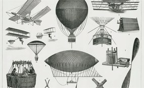 Fotótapéta Flizelina Dekoratív iroda Repüléstörténet 416x254 Ragasztó