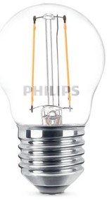 Philips P45 E27 LED kisgömb fényforrás, 2W=25W, 2700K, 250 lm, 220-240V
