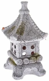 Pagoda kerámia gyertyatartó teamécseshez  , 11 x 20 x 10,5 cm