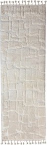 Krémszínű futószőnyeg 80x300 cm Esra Cobbled – Flair Rugs