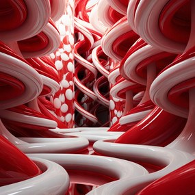 Poszter 20x20cm Vörös Örvények