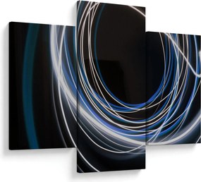 Kék vonalak képe (90x60 cm)
