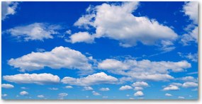 Fotó üvegkép Felhők az égen 140x70