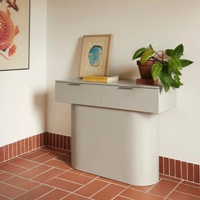 Bézs konzolasztal 36x100 cm Totem – Teulat