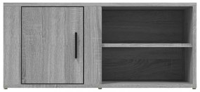 szürke sonoma színű szerelt fa TV-szekrény 80x31,5x36 cm