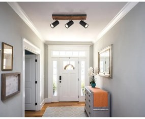 Globo 57909-3 - Spotlámpa KAYDEN 3xGU10/25W/230V fekete