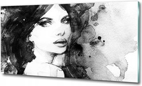 Fotótapéta üveg falra Nő portré 120x60