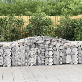 5 db íves horganyzott vas gabion kosár 400x50x80/100 cm