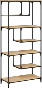 vidaXL sonoma tölgy szerelt fa könyvespolc 81 x 36 x 176 cm