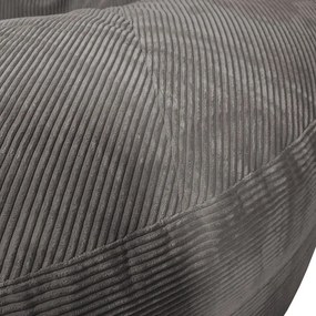 Krémszínű kordbársony babzsákfotel Roll 190 – SLOWDOWN