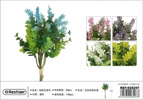 Mesterséges eukaliptusz és levendula csokor Dekoráció 36cm