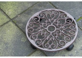 Fém gurulós virágállvány ø 34,5 cm Ornament – Esschert Design