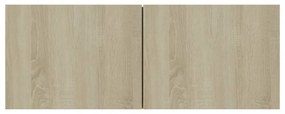 sonoma tölgy szerelt fa TV-szekrény 80 x 30 x 30 cm